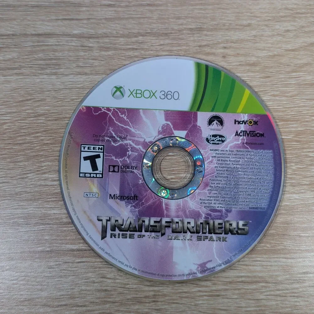 Transformers: Rise of the Dark Spark (Xbox 360) – Disc Only – UNTESTED